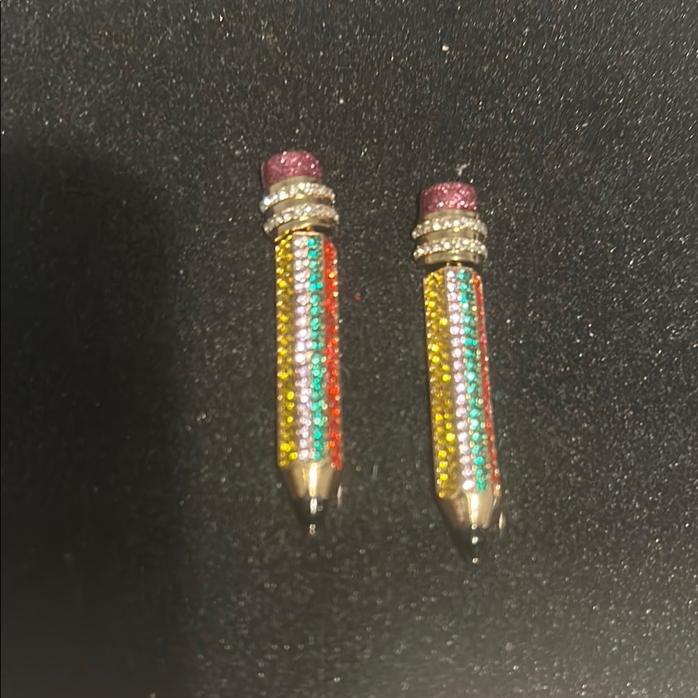 Piper Multicolor Crystal Pencil Earrings